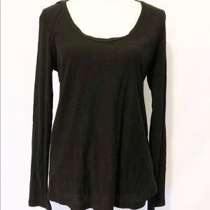 Standard James Perse Black Long Sleeve L 3